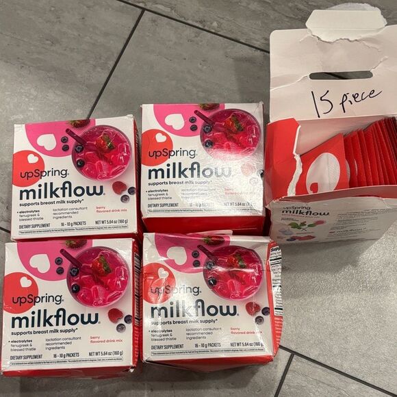 BUNDLE of UpSpring Milkflow Berry Drink Mix - Picture 1 of 7